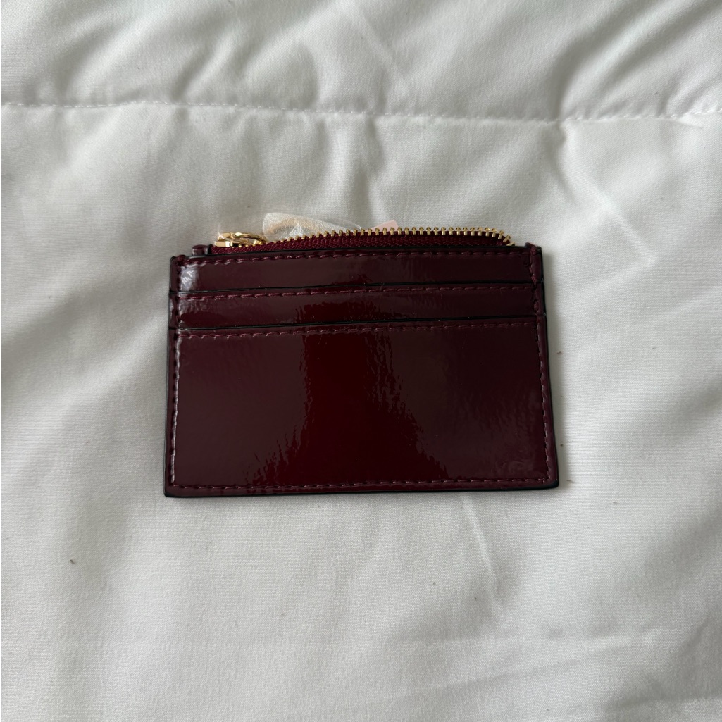 Victorias Secret Deep Red Card Holder With Gold Accents